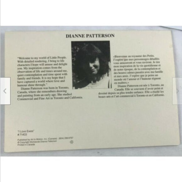 Vtg Unused Dianne L Patterson I LOVE EWES Blank Greeting Card Whimsical Sheep - Picture 3 of 4